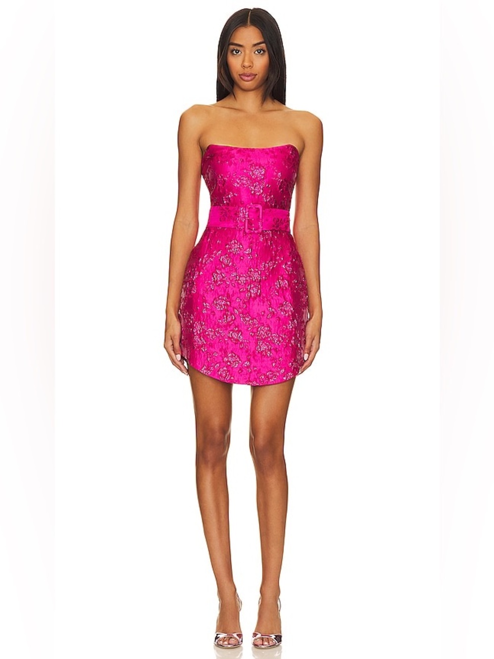 Amanda Uprichard Joss Mini Dress in Rosebud Brocade Size XS